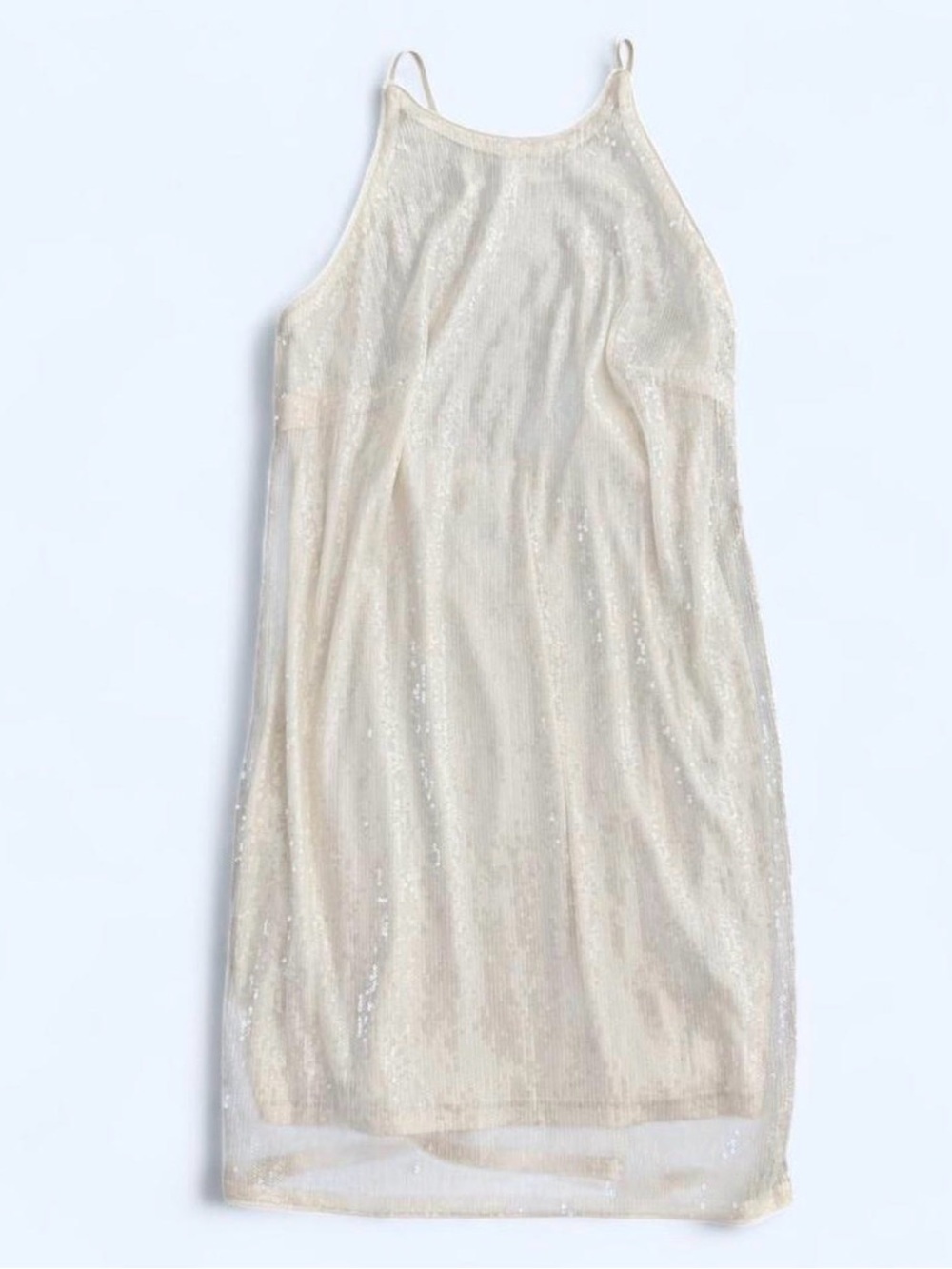 White Sequin Dress